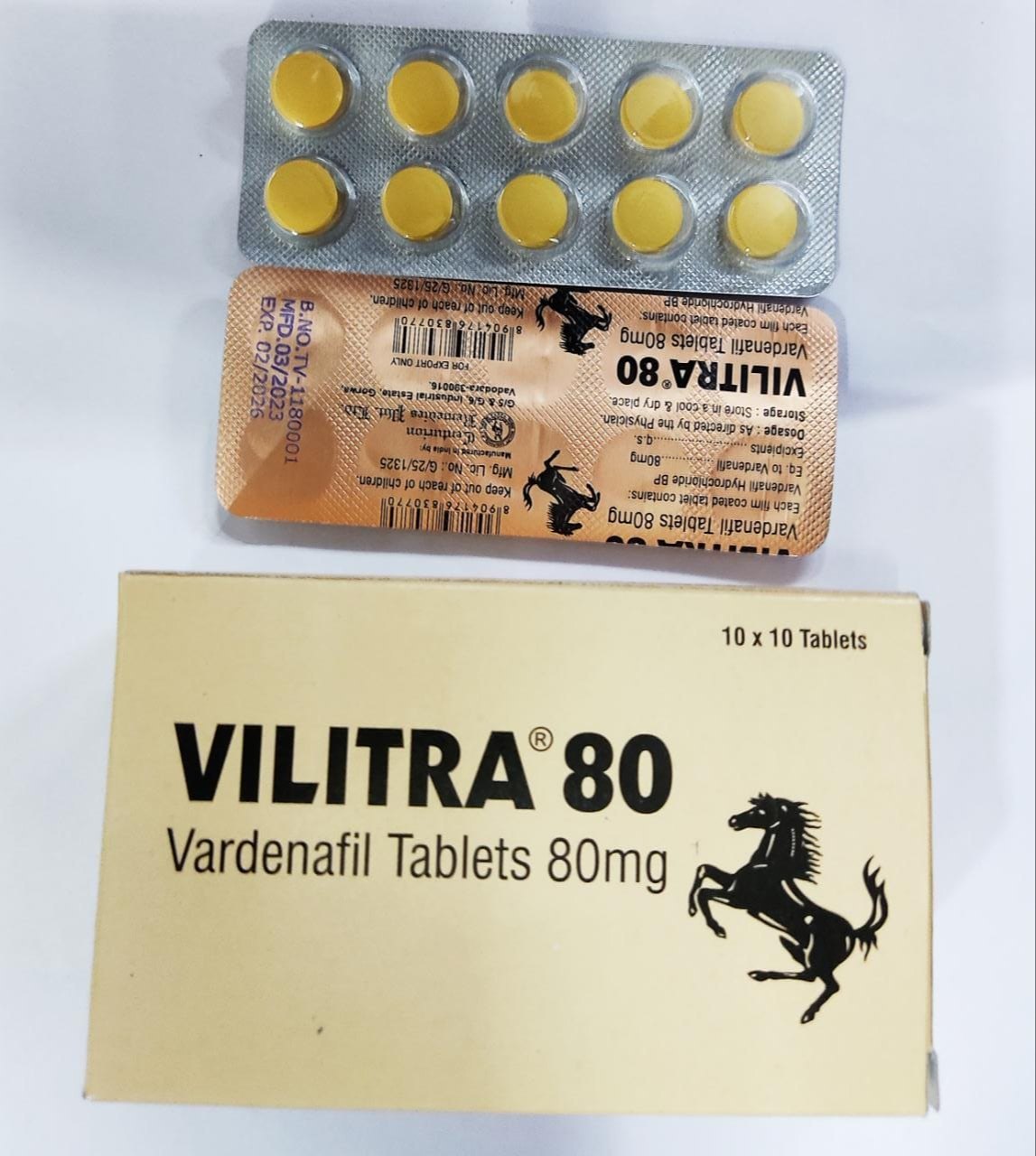 レビトラジェネリック Vilitra (ビリトラ) 80mg